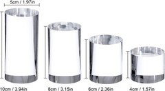 Clear Polished Acrylic Cube Cylinder Round Photo Props, Transparent Solid Acryli