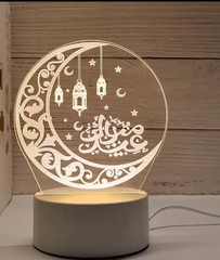 ramadan decoration 3D Table Top Decoration LED Light And With USB Powered