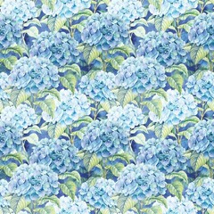 Hydrangea Napkins Hortensia Floral Napkins BLUE HYDRANGEA Cocktail Napkins 20pcs