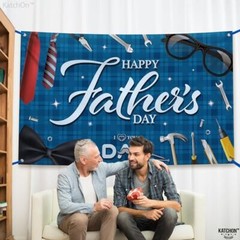 , Happy Fathers Day Banner Backdrop – XtraLarge, 72×44 Inch | Happy Father’s