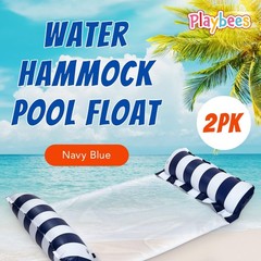 Hammock Pool Float Blue Multi-Purpose Inflatable Water Pool Floats Fun Pool F…