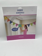 Happy Birthday Banner Kit Customizable Any Age Amscan