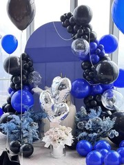Royal Blue Balloons 12 inch, 50 Pack Royal Blue Latex Party Balloons Helium Q…
