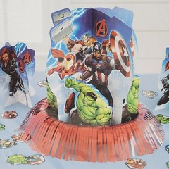 MARVEL AVENGERS Core Table Decorating Kit Birthday Party 3 Pieces Plus Confetti