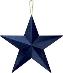 Navy Blue Metal Star – 1 pc