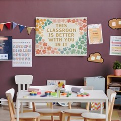 Classroom Must Haves Wall Decor for Teacher, Rainbow Floral Welcome Sign Back…
