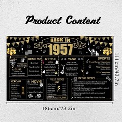 Versatile 69th Birthday celebrations Banner – Indoor & Outdoor Use, Gold Color
