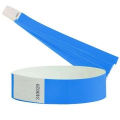 100 Pieces Colored Wristbands for Events Wrist Bands Paper Bracelets Waterproof