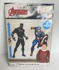 Marvel Avengers Scene Setters 2-Piece Wall Decor Black Panther Captain America