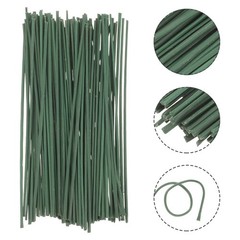 100Pcs Durable Floral Wire Stems for Decoration DIY Flower Arrangement Green