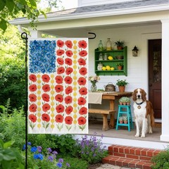 Double-Sided Patriotic Garden Flag – 250th Anniversary Celebration – 12×18 Inch