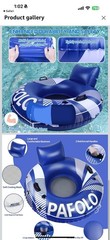 Pool Float Adult, 53″ Inflatable Float Tube, River Tubes for Floating Heavy D…