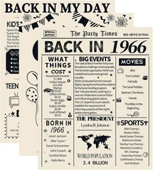 60th Birthday Decorations for Men and Women, 3 Pieces Vintage 60 Birthday An…