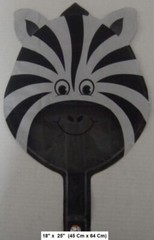 6 Pcs Balloons Animals Leon Tiger Cow Zebra Safari Decoration Adult Kids Party