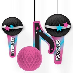 Internet Famous Pop Music Dance Girl Kids Birthday Party Hanging Decorations