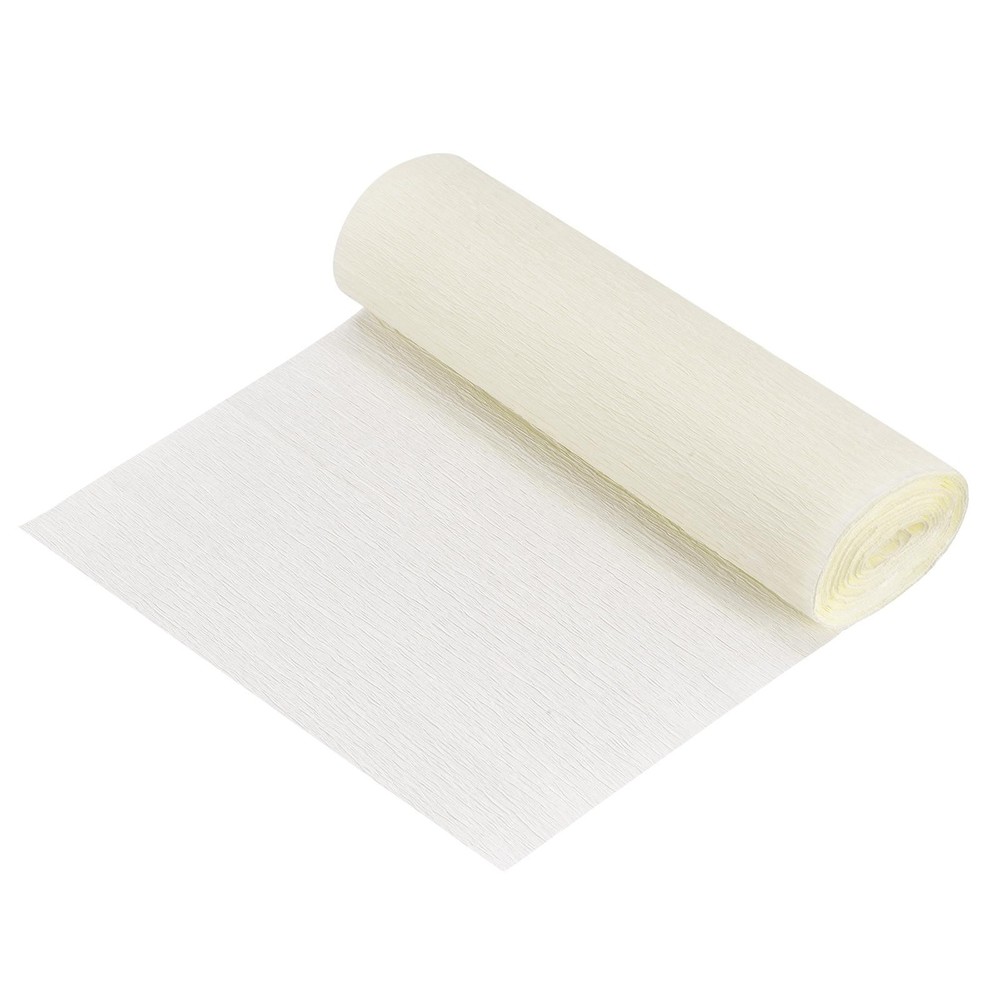 3pcs Crepe Paper Roll Decoration 8.2ft Long 5.9 Inch Wide Beige
