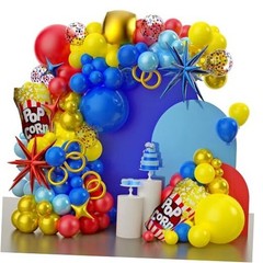 Carnival Balloons Kit,Circus Theme Party Decorations,150 Pcs Multiple Colors-2