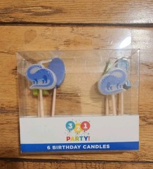 Dinosaur Themed ROAR Birthday Party Supplies Banner, Candles +More FREE SHIPPING