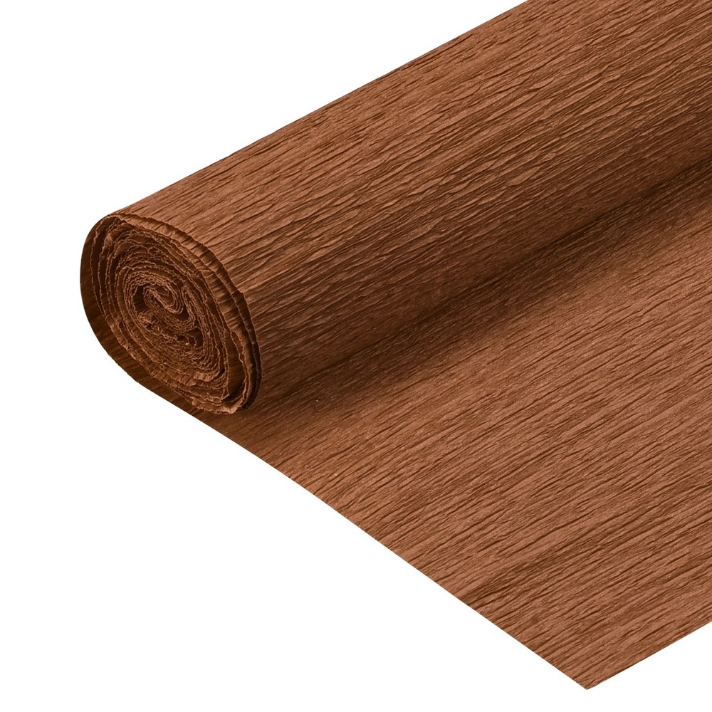 Pack of 2 Crepe Paper Rolls DIY Decor 7.5ft Long 20 Inch Wide Coffee Color
