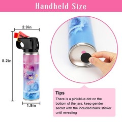 Gender Reveal Fire Extinguisher 2 Packs, Gender Reveal Smoker Bomb, Baby Girl Re