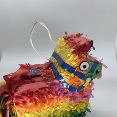 Mini Rainbow Donkey Piñata Birthday Party Kids Decor Luau Vibrant Colors