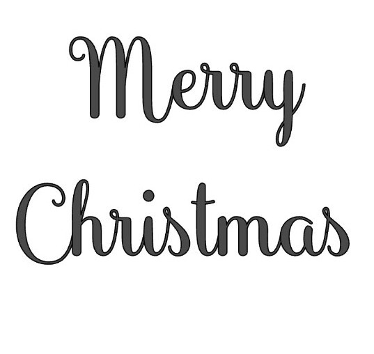 10 x Merry Christmas Wine Glass Bottle Mug Vinyl Craft Sticker Wall Decoration 