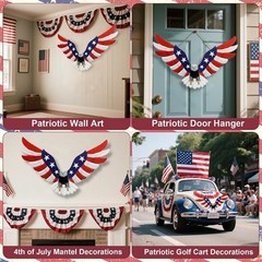 Rust-Proof Lighted American Eagle Decor – Perfect for -Round Patriotism