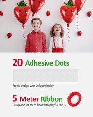10 PCS Smiley Strawberry Balloons Mixed, Strawberry Foil Balloons – 28 Inch, …