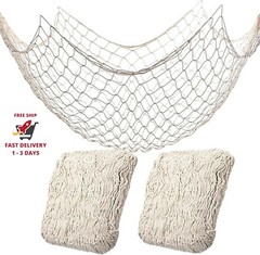Paquete de 2 decoraciones de red de pesca para fiesta, red de pesca hawaiana de