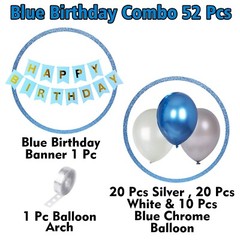 Party Propz Birthday Decoration Set – 52 Pcs for Kids, Adults