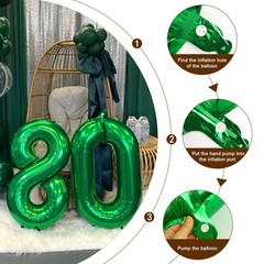 6 Balloon Numbers, 6 7 Decorations, Happy Six Seven Decoration for 6th, 40 In…