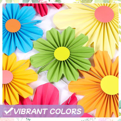 Colorful Party Decorations with Daisy Paper Flower,Rainbow Birthday Decorations-