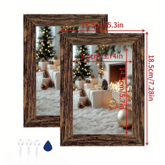 Minimalist MDF Picture Frames 4 Pack 4×6 5×7 for Living Room Bedroom Wall Decor