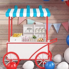 Circus Striped Awnings Carnival Party Decor Easy Install Kids Fun New