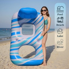 Extra Large Adult Pool Float – Inflatable Lounge Pool Floats for Adults, Over…