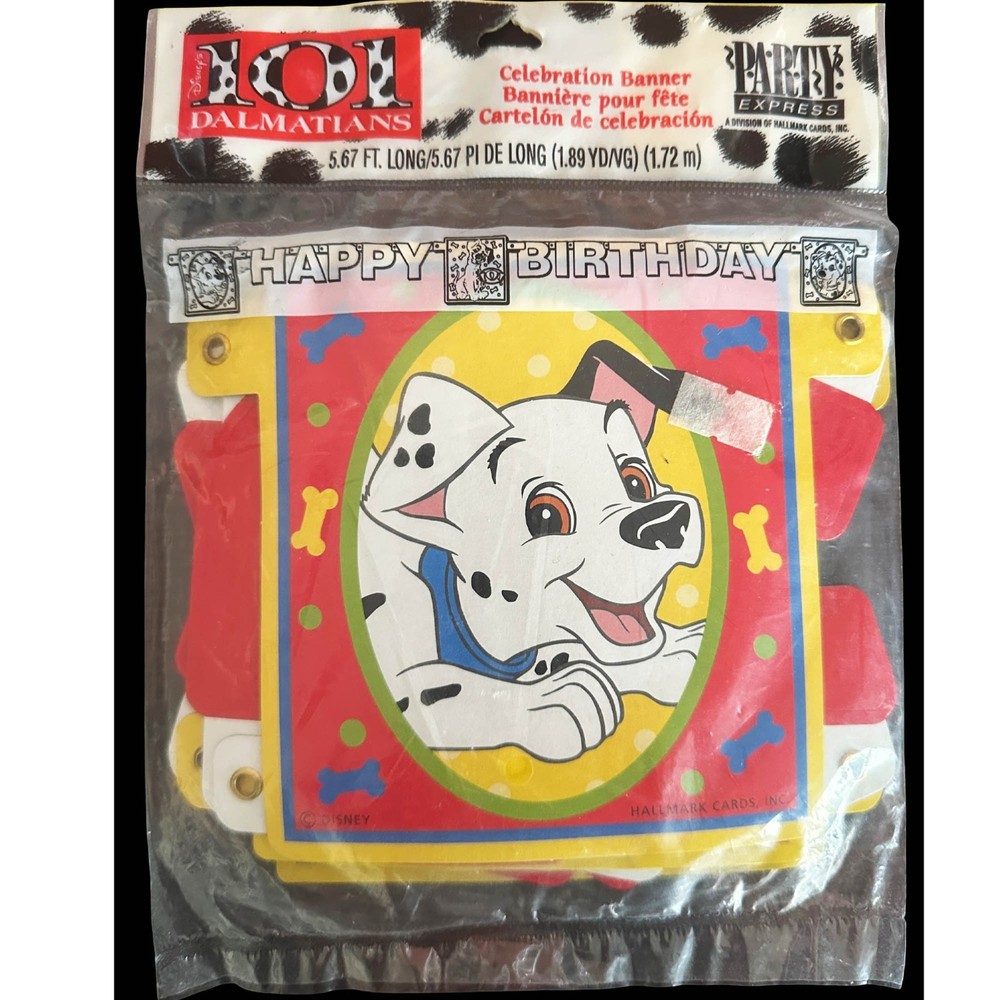 101 DALMATIANS JOINTED HANGING BANNER (1) Birthday Decorations Disney Dogs