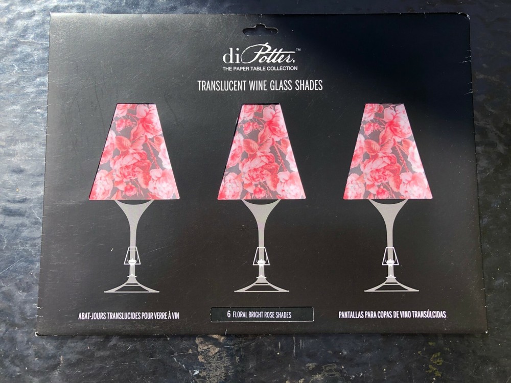 Wine Glass Shades, Decorative, Illuminate with tea light, DiPotter, 6 shades