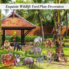 Nuanchu Classic Safari Yard Signs 12 Pcs