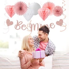 Blush-Light Pink Valentines-Day Galentines Party-Decorations – 22pcs Rose Gol…