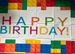 Building Block Birthday Party Backdrop Building Blocks Decoration Backdrop 48×26
