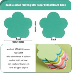 360 Pcs Spring Flowers Cutouts – Assorted Color Paper Flowers Shaped Die-Cuts…