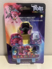 Trolls Birthday Candle Set 4PCS Free Delivery!!