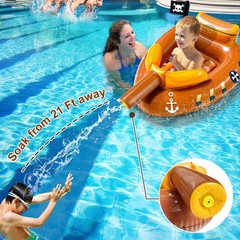 Inflatable Pirate Ship Pool Floats Kids 311 Years Toddler Pool Floaties with …