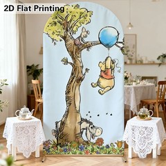 Winnie The Pooh Birthday Arch Backdrop Cover Baby Shower Party Background Props