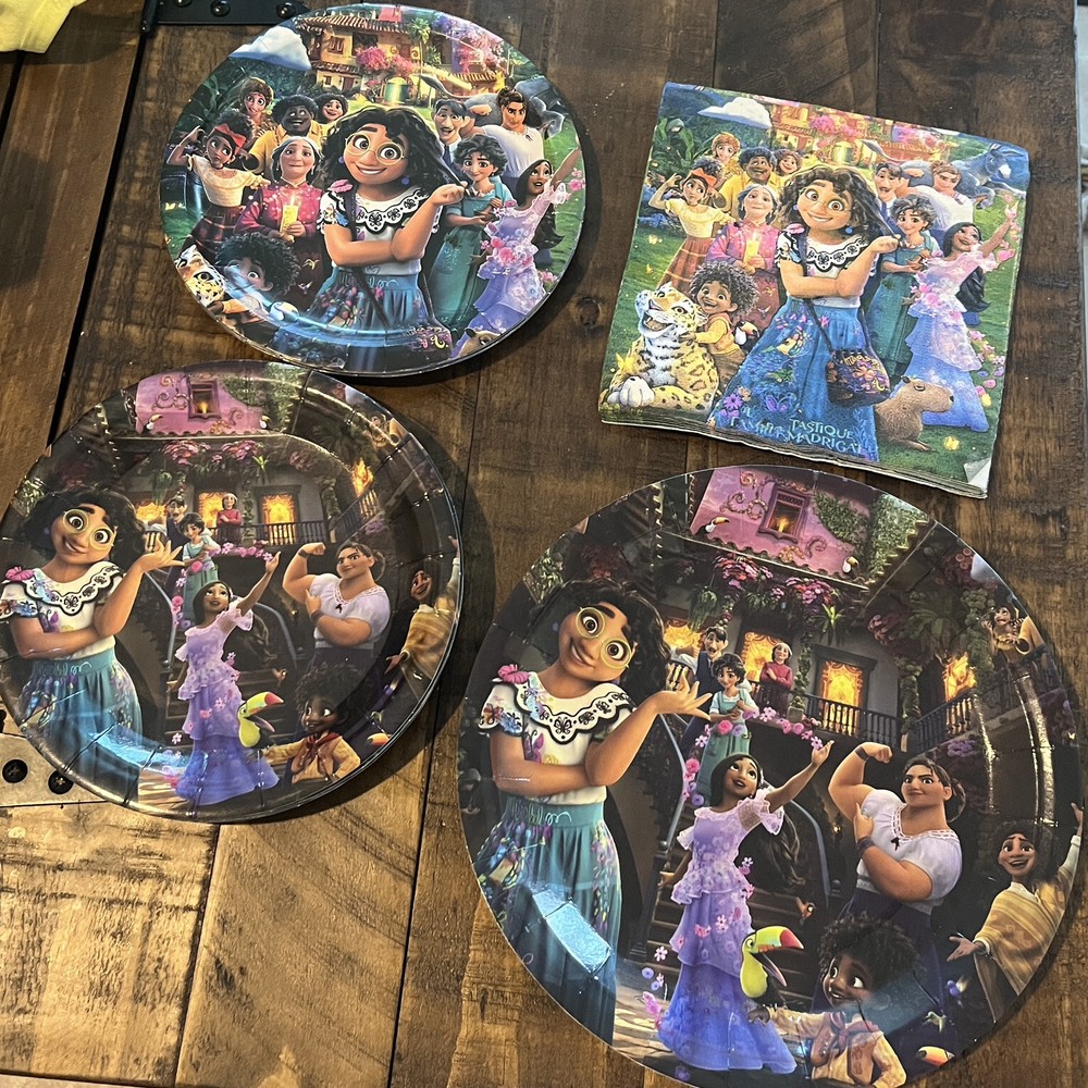 Encanto Party Supplies Plates Napkins Bundle Disney Kids Birthday Decor