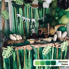 Crepe Paper Streamers 4 Rolls, 328ft Total, Bluish Green, Party Decor