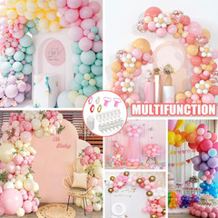 38-In-1 Balloon Arch Garland Kit, 6 Rolls 98Ft Tape Strips, 6 Rolls 600 Glue Dot