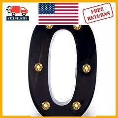 Versatile LED Light Up Numbers – Black & Gold Party Decorations for Events