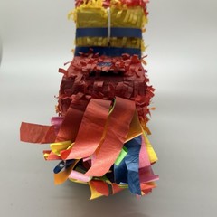 Mini Rainbow Donkey Piñata Birthday Party Kids Decor Luau Vibrant Colors