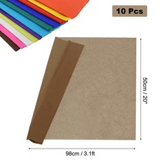 10 PCS Brown Crepe Paper Roll Decoration 2 Inch x 3.1Ft Long Wedding Festival